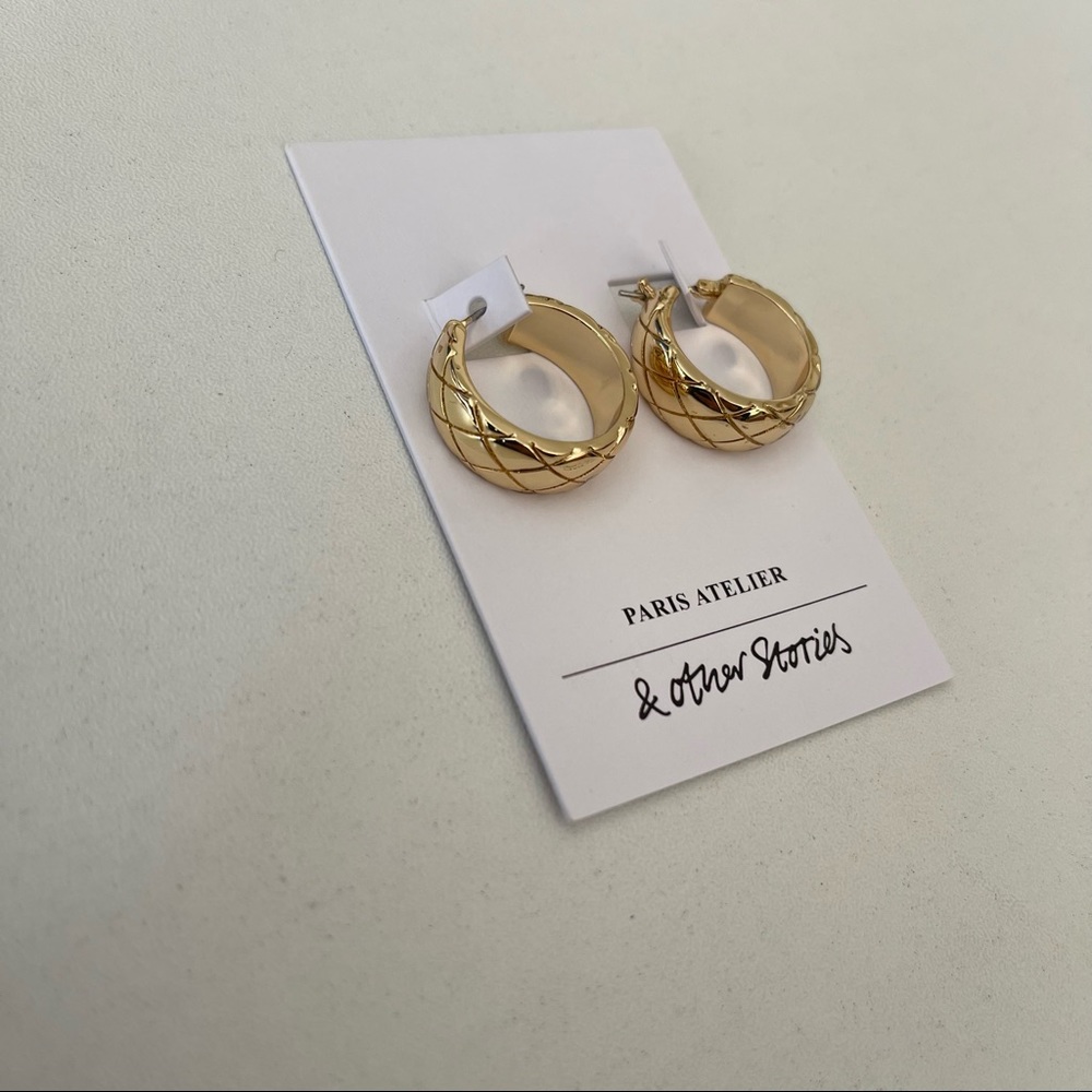 & Other Stories Circle Earrings NWT
